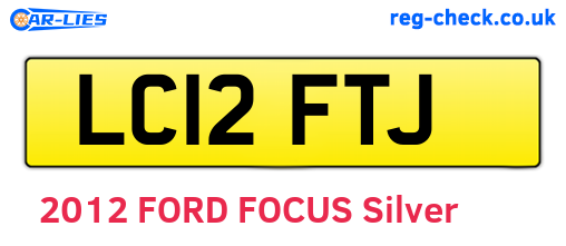 LC12FTJ are the vehicle registration plates.