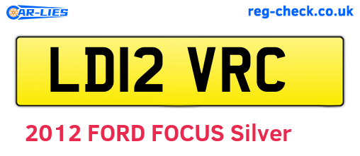 LD12VRC are the vehicle registration plates.