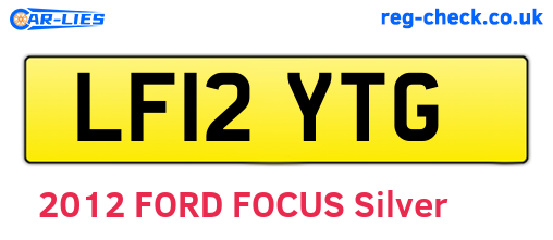 LF12YTG are the vehicle registration plates.