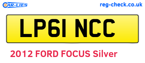 LP61NCC are the vehicle registration plates.
