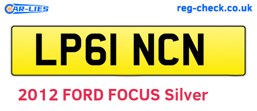 LP61NCN are the vehicle registration plates.