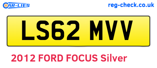 LS62MVV are the vehicle registration plates.