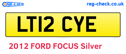LT12CYE are the vehicle registration plates.