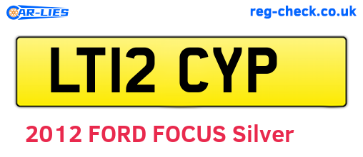 LT12CYP are the vehicle registration plates.