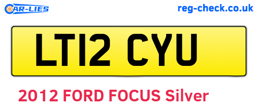LT12CYU are the vehicle registration plates.