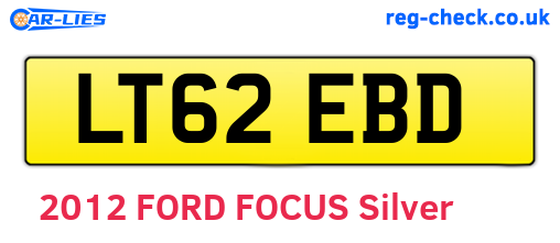 LT62EBD are the vehicle registration plates.