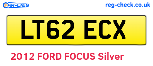 LT62ECX are the vehicle registration plates.