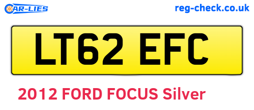 LT62EFC are the vehicle registration plates.