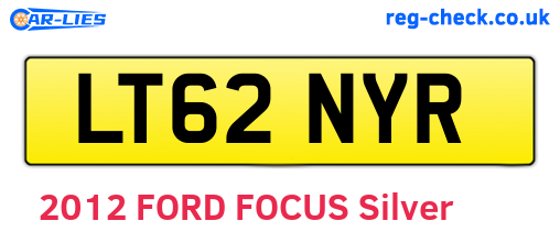 LT62NYR are the vehicle registration plates.