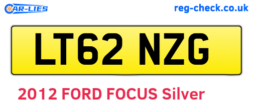 LT62NZG are the vehicle registration plates.
