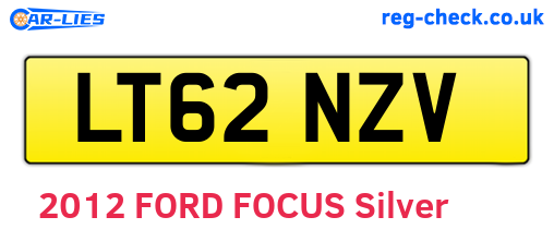 LT62NZV are the vehicle registration plates.