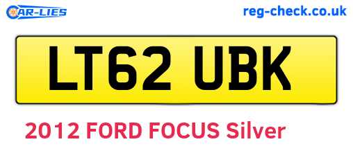 LT62UBK are the vehicle registration plates.