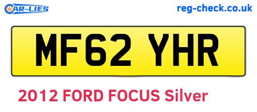 MF62YHR are the vehicle registration plates.