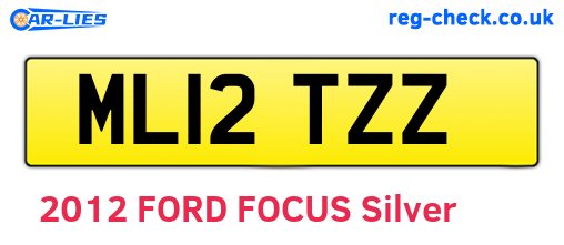 ML12TZZ are the vehicle registration plates.
