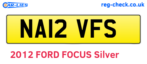NA12VFS are the vehicle registration plates.