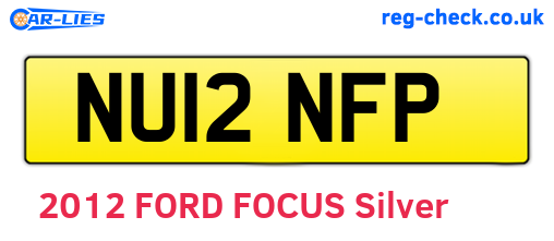 NU12NFP are the vehicle registration plates.