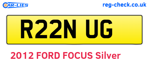 R22NUG are the vehicle registration plates.