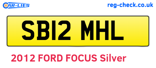 SB12MHL are the vehicle registration plates.