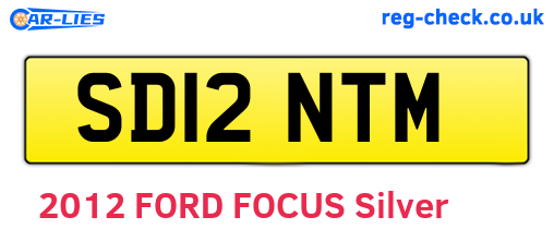 SD12NTM are the vehicle registration plates.