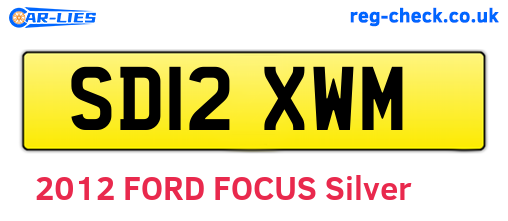 SD12XWM are the vehicle registration plates.