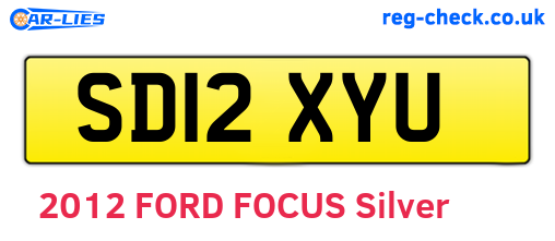 SD12XYU are the vehicle registration plates.