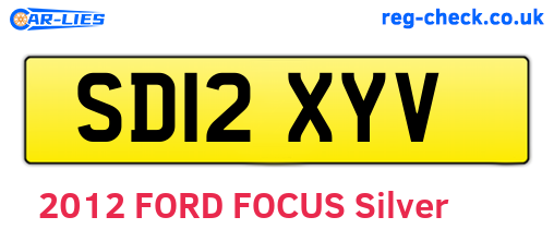 SD12XYV are the vehicle registration plates.