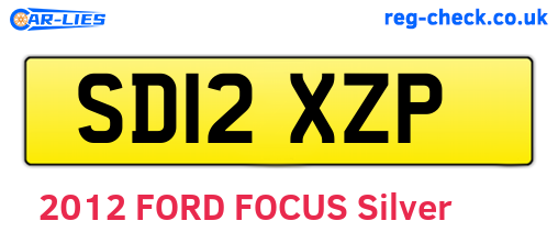 SD12XZP are the vehicle registration plates.