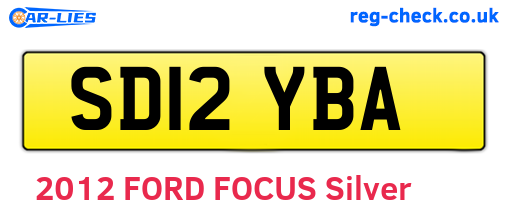 SD12YBA are the vehicle registration plates.