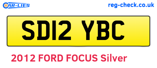 SD12YBC are the vehicle registration plates.