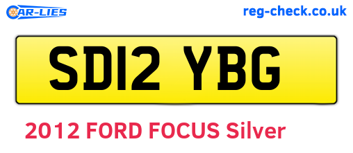 SD12YBG are the vehicle registration plates.