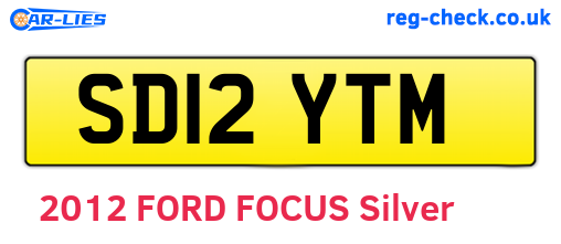 SD12YTM are the vehicle registration plates.