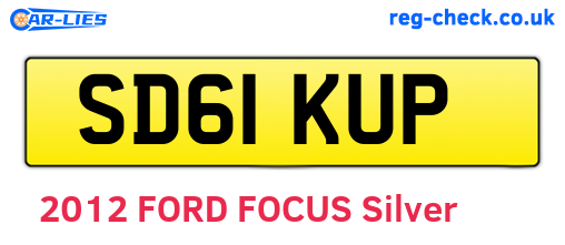 SD61KUP are the vehicle registration plates.