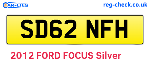 SD62NFH are the vehicle registration plates.