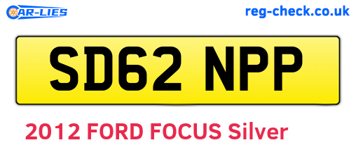 SD62NPP are the vehicle registration plates.