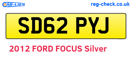 SD62PYJ are the vehicle registration plates.