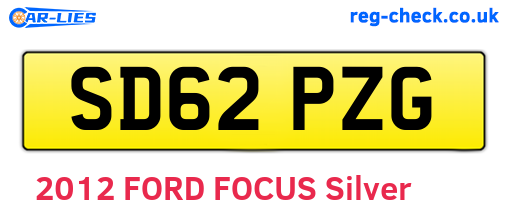 SD62PZG are the vehicle registration plates.