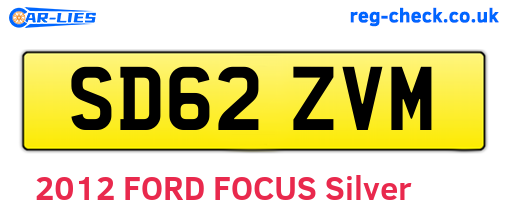SD62ZVM are the vehicle registration plates.