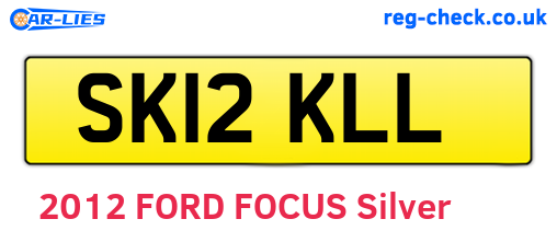 SK12KLL are the vehicle registration plates.