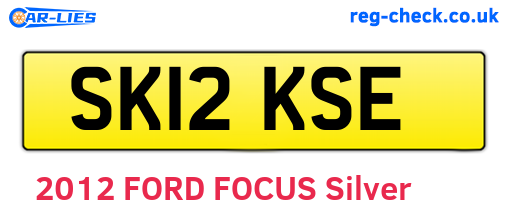 SK12KSE are the vehicle registration plates.
