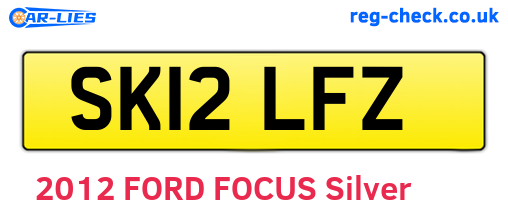 SK12LFZ are the vehicle registration plates.