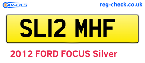 SL12MHF are the vehicle registration plates.