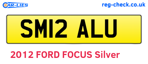 SM12ALU are the vehicle registration plates.