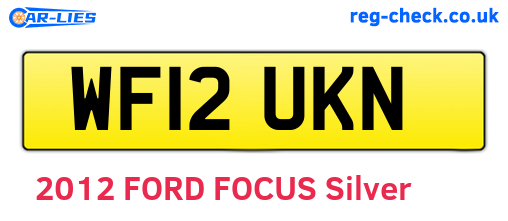 WF12UKN are the vehicle registration plates.
