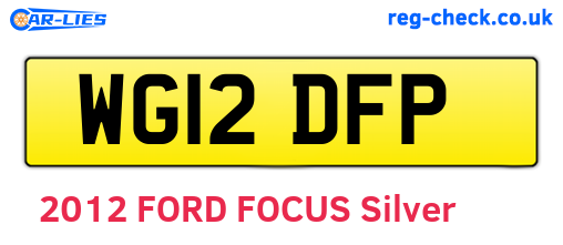 WG12DFP are the vehicle registration plates.