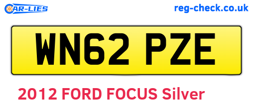 WN62PZE are the vehicle registration plates.