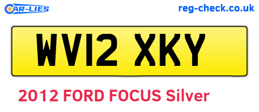 WV12XKY are the vehicle registration plates.
