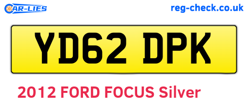 YD62DPK are the vehicle registration plates.