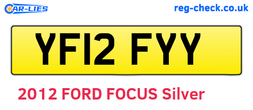 YF12FYY are the vehicle registration plates.