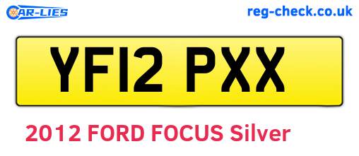YF12PXX are the vehicle registration plates.