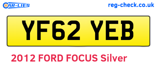 YF62YEB are the vehicle registration plates.